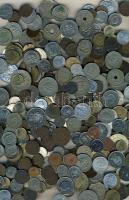 1kg vegyes fémpénz, egész világ, régi és új