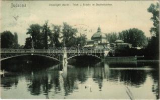 1906 Budapest XIV. Városliget, híd