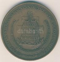1988. "A Szent Jobb országjárása" nagyalakú Br plakett T:2 Díszdobozban!