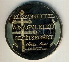 1993. "Az Esztergomi Bazilika tűzkára-Köszönettel a nagylelkű segítségért" aranyozott Br e...