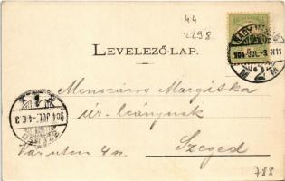 1904 Nagyvárad, Oradea; Bémer tér, Szigligeti színház / street view, theatre (EK)