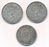 Vegyes: Románia 1944. 500L Ag "I. Mihály" + Hollandia 1959. 2 1/2G Ag "Julianna"...