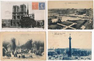 Paris - 4 pre-1945 postcards