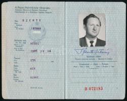 1965 Magyar Népköztársaság által kiállított fényképes útlevél