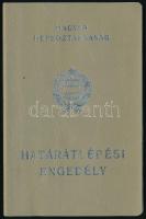 1988 Magyar Népköztársaság által kiállított határátlépési engedély / kishatár útlevél