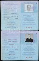 1988-1989 Magyar Népköztársaság által kiállított 2 db eltérő típusú útlevél
