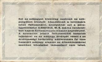 1946. Kis AP tétel, benne 10.000AP (1x), 50.000AP (1x), 100.000AP (1x), 500.000AP (17x), 1000.000AP ...