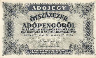 1946. Kis AP tétel, benne 10.000AP (1x), 50.000AP (1x), 100.000AP (1x), 500.000AP (17x), 1000.000AP ...