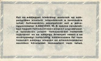 1946. Kis AP tétel, benne 10.000AP (1x), 50.000AP (1x), 100.000AP (1x), 500.000AP (17x), 1000.000AP ...