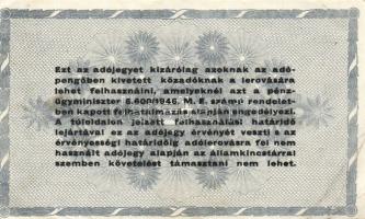 1946. Kis AP tétel, benne 10.000AP (1x), 50.000AP (1x), 100.000AP (1x), 500.000AP (17x), 1000.000AP ...