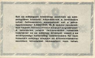 1946. Kis AP tétel, benne 10.000AP (1x), 50.000AP (1x), 100.000AP (1x), 500.000AP (17x), 1000.000AP ...