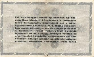 1946. Kis AP tétel, benne 10.000AP (1x), 50.000AP (1x), 100.000AP (1x), 500.000AP (17x), 1000.000AP ...