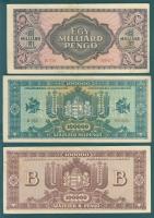1930-46. 11db pengő, infla bankjegy klf fny-sokkal T:II,III + 1db bankjegy formájára nyomtatott kiál...