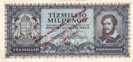 1930-46. 10db pengő, infla bankjegy klf fny-sokkal T:II,III + 2db bankjegy formájára nyomtatott kiál...