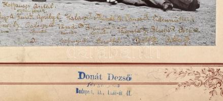 1900 Az iparrajziskola építészeti osztályának osztálytablója, az osztályfőnök kismarty Lechner Jenő ...