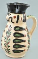 Karcagi Miska kancsó, mázrepedésekkel, kopott, m:20cm