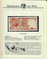 Jó világgyűjtemény az 1930-as évektől, 61db klf bankjegy, dekoratív albumban, ismertetőkkel T:I