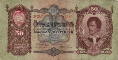 1930-41. 10P, 20P, 50P (2x), 100P mindegyik hamis sarló-kalapács fny-sal T:II,II/III