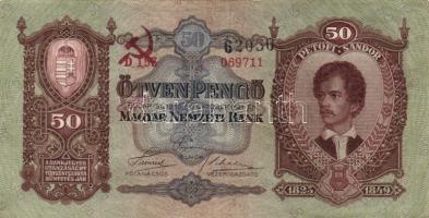 1930-41. 10P, 20P, 50P (2x), 100P mindegyik hamis sarló-kalapács fny-sal T:II,II/III