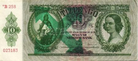 1930-43. 10P "*"-gal, 100P "*"-gal, 1000P mindegyik zöld nyilaskeresztes fny-sal T:I,II