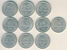 Szovjetunió 1927. 20k Ag (10x) T:2,2/3,3+