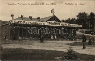 1907 Exposition Provinciale du Limbourg a St.-Trond, Café, Restaurant du Trianon Meme Maison a Liege / Belga kiállítás Trianon étterem és kávéházzal
