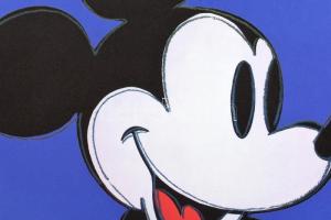 Andy Warhol (1928-1987): Mickey Mouse - Disney. Litográfia, papír, jelzett a nyomaton. Kézzel sorszá...