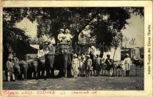 1912 Indier-Truppe des Circus Charles / Indiai akrobata csoport a cirkuszban / Indian circus acrobats (EK)