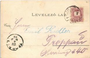 1898 (Vorläufer) Igló, Zipser Neudorf, Spisská Nová Ves; Város felső része, Főgimnázium, Állami taní...