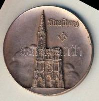 Német 3. Birodalom 1940 körül "Strassburg + hk." Cu emlékérem szig.:B.H.Mayer T:2 pici ph