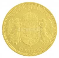 1892KB 10K Au "Ferenc József" Körmöcbánya (3,38g/0.900) T:1-,2 ph. 
Hungary 1892KB 10 Kor...