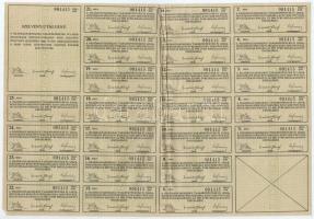 Miskolc 1923. "Felsőmagyarországi Takarékpénztár és Leszámítolóbank Részvénytársaság" rész...