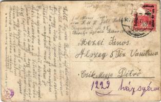 1917 Székelykocsárd, Kocsárd, Lunca Muresului; vasútállomás. Vasúti levelezőlapárusítás / railway st...