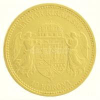 1893KB 10K Au "Ferenc József" Körmöcbánya (3,38g/0.900) T:2- 
Hungary 1893KB 10 Korona Au...
