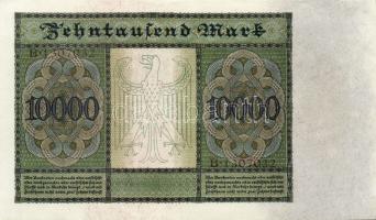 Német Birodalom / Weimari Köztársaság 1922. 10.000M (4x) egymásutáni ill. egy/két ugrású sorszámokka...
