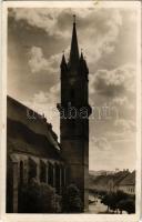 1942 Beszterce, Bistritz, Bistrita; Evangélikus templom. Foto Römischer / Lutheran church (fl)