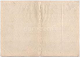 Budapest 1927. "Első Budapesti Gőzmalmi Részvénytársaság" részvénye 50P-ről, szárazpecsétt...