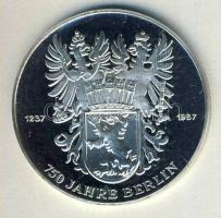 NSZK 1987. "Berlin 750 éves" Ag 19,6g T:PP