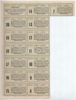 Budapest 1920. "Kereskedők és Iparosok Bankja Részvénytársaság" 25db részvénye 200K-ról, s...