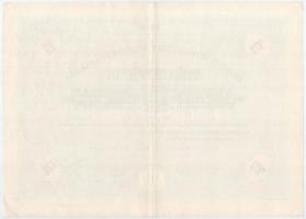 Budapest 1926. "Nemzeti Hitelintézet Részvénytársaság" részvénye 10P-ről, szárazpecséttel ...