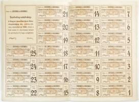 Budapest 1923. "Magyar Amerikai Bank Részvénytársaság" 5 részvénye egyben, egyenként 340K-...