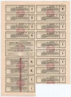 Budapest 1927. "Magyar Jelzálog-Hitelbank" nyeremény-kötvénye 40P-ről szárazpecséttel, sze...