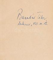 Barabás Tibor: Rákóczi hadnagya. ALÁÍRT! 1957, Móra. Kiadói félvászon kötés, kissé kopottas állapotban.