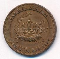 Ausztria 1889. "Rudolf koronaherceg temetésére" Cu zseton 
"RUDOLPH FRANZ KARL JOSEP...