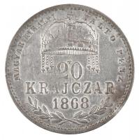 1868KB 20kr Ag Magyar Királyi Váltó Pénz T:3  Adamo M11.1