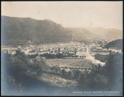 cca 1910 Brassó, kilátás a Várhegyről, a város látképe, fotó, 18,8×24,2 cm