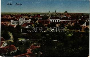 1918 Makó, látkép zsinagógával. Kovács Antal kiadása (EK)