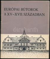 Batári Ferenc: Európai bútorok a XV-XVII. században. Bp., 1973, Népművelési Propaganda. Kiadói papírkötés, kissé kopottas állapotban.