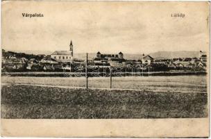 1917 Várpalota, látkép, vár, templomok, zsinagóga (EK)