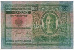 1912. 100K T:III,III- restaurált Adamo K28